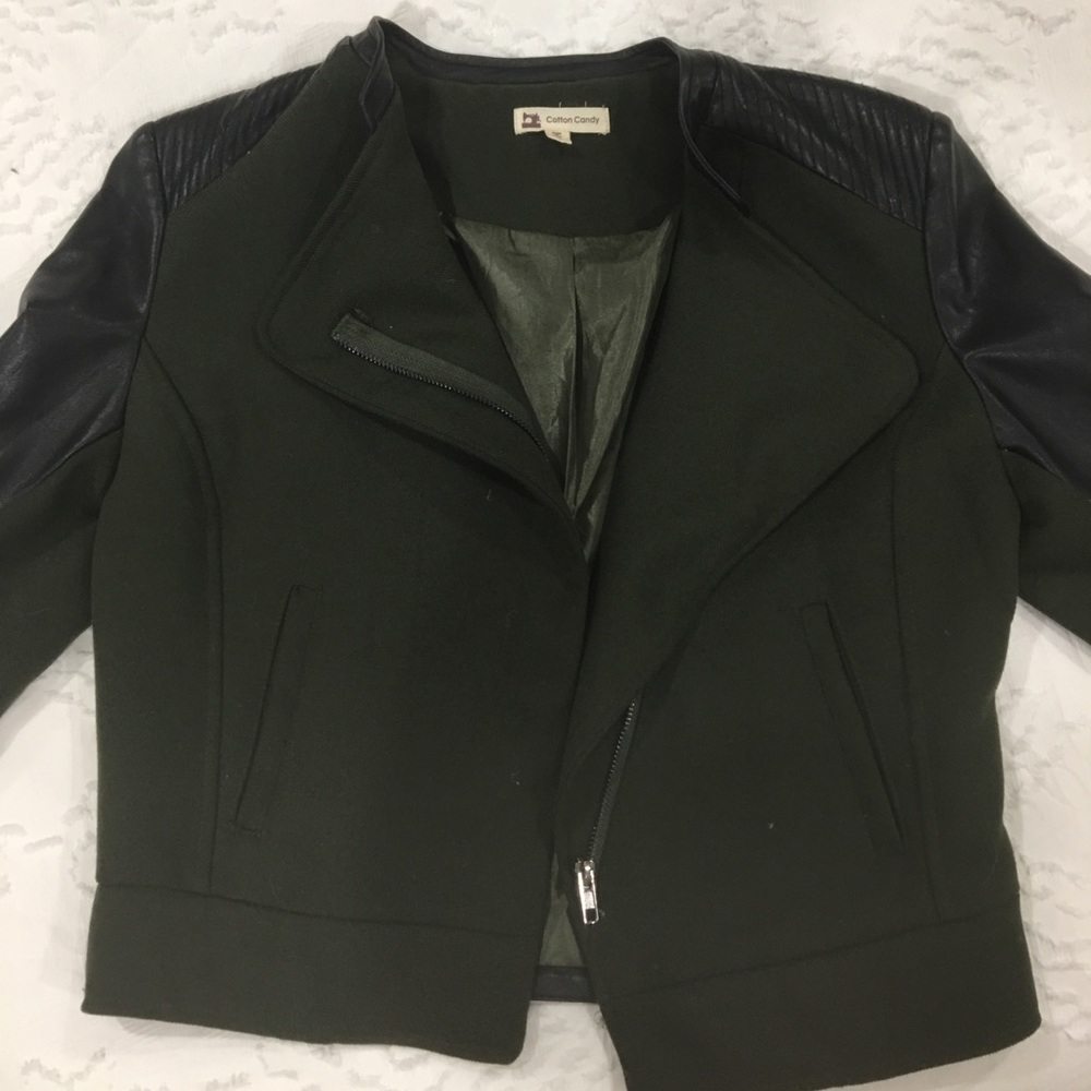 Olive green blazer jacket